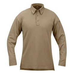 Men's Propper Long Sleeve ICE Performance Polos Tan