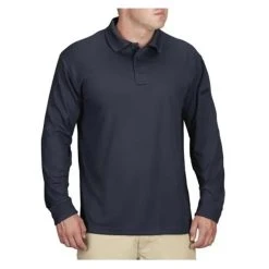 Men's Propper Long Sleeve Uniform Polo Navy~1