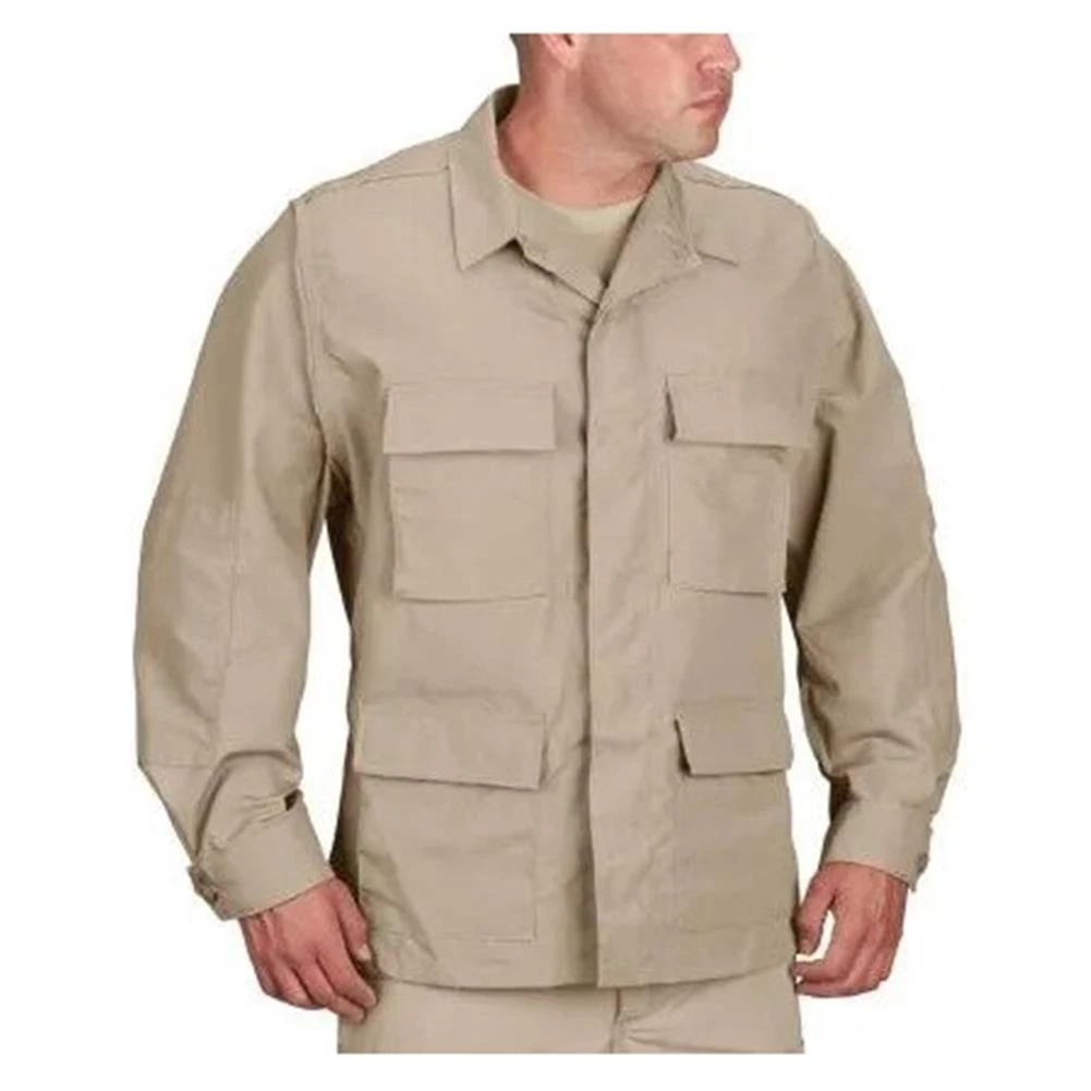 Men's Propper Uniform Poly / Cotton Ripstop BDU Coats Khaki 3 Men's Propper Uniform Poly / Cotton Ripstop BDU Coats Khaki