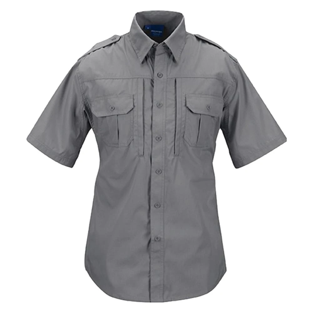 Men's Propper Lightweight Short Sleeve Tactical Shirt Gray 4 Men's Propper Lightweight Short Sleeve Tactical Shirt Gray - Image 2